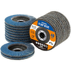 20 Pack Zirconia Flap Discs 4 1/2 for Angle Grinder 40 Grit Flapper Wheel for Ru