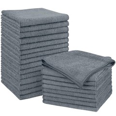 Orighty Microfiber Cleaning Cloth, Cleaning Rags, 24 Pack, 12×11 in, Grey | M…