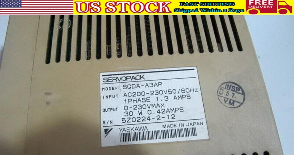 1PC YASKAWA SERVO Driver SGDA-A3AP Refurbished 180 days Warranty #