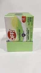 OFF! Botanicals Toweletts plant based Mosquito Repellent Deet Free Lot of 4