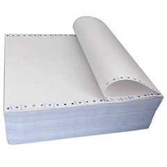 Firstzi Blank 9.5X11 Inches Continuous Feed Computer Paper Fanfold For
