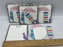 Sticky Notes NO PROB-LLAMA 3pk (LOT of 4)