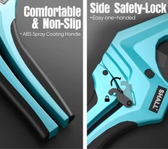 SHALL PVC Pipe Cutter, Cuts up to 2-1/2″, Heavy-Duty Aluminum Ratchet Pipe Cutte