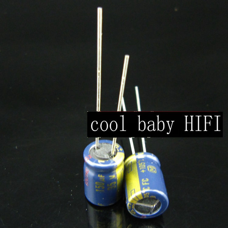 101pcs panasonic FC 150mfd 35V 150UF electrolytic Capacitor 8*12mm 105°C