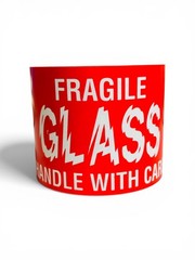 3×5 (Broken) Glass Handle w Care Labels Fragile Adhesive Stickers 1 Roll of 500