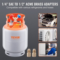 30lb Refrigerant Transfer Cylinder with Floating Valve Feature