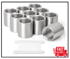 10PCS 304 Stainless Steel Cast Pipe Fitting, Coupling, 1/4″ X 1/4″ NPT Female Th