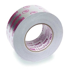 Nashua 324A Ul- Printed Foil Tape, 2 1/2 In W X 60 Yd L, 4.8 Mil Thick, Silver,