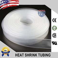 5 FT. 5′ Feet CLEAR 1″ Inch 25mm Polyolefin 2:1 Heat Shrink Tubing Tube Cable US