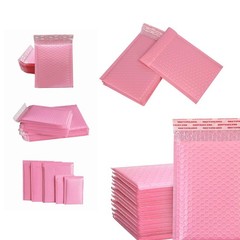 25 Pack Small Poly Bubble Lined Mailers Padded 5×7 Inches Pink Shipping Envel…