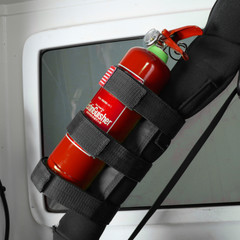 Roll Bar Fire Extinguisher Holder 2.5-3LB Bracket Mount for Jeep Wrangler Black