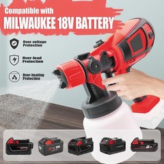 Milwaukee Paint Spray System + 1000ml Bucket (Battery Not Included)