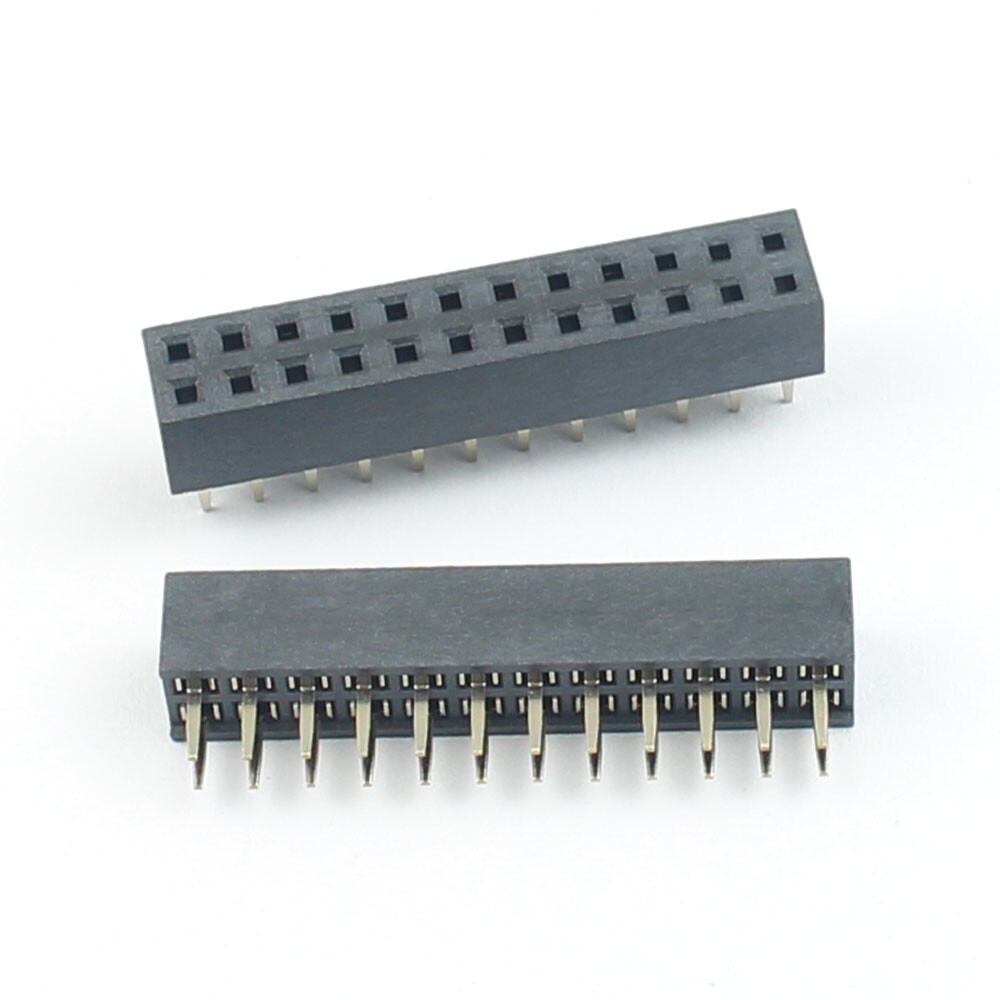 10Pcs 2mm 2.0mm Pitch 2×12 Pin 24 Pin Female Dual Straight Header Strip H=4.3mm