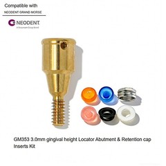 Titanium Zest Locator Abutment Fit NeoDent Grand Morse GM All Implant Platform