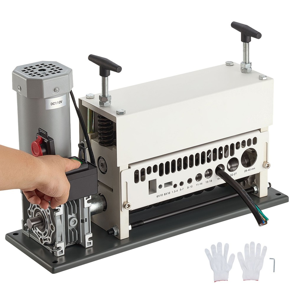 Uimoso Electric Wire Stripping Machine 370W Copper Cable Stripper 0.06”-1.57”