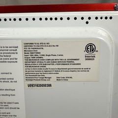 Nostalgia Retro Compact Countertop Microwave Oven – 0.7 Cu. Ft., Red – Tested