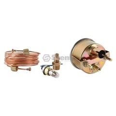 80 lb Oil Pressure Gauge with Backlight, 0-80 Range, 72″ Length, Chrome Bezel
