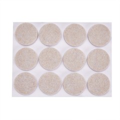 Amazon Basics Round Self Adhesive Felt Furniture Pads, Floor 1 inch, Beige