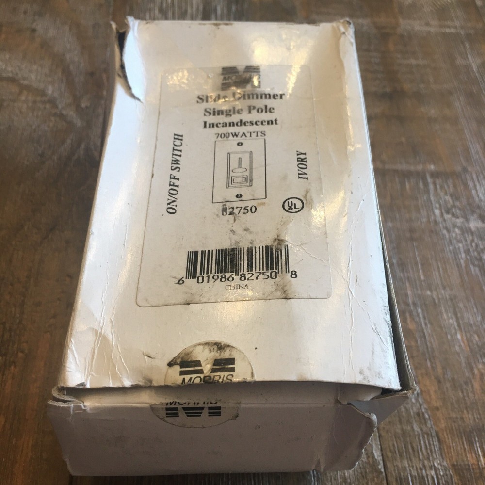 82750, Iv SP Slide Dimmer Single Pole Incandescent 700 Watts Ivory