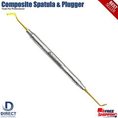 Titanium Gold Dental Filling Kit – 4-Pc Spatula & Plugger Set – Precision Tips