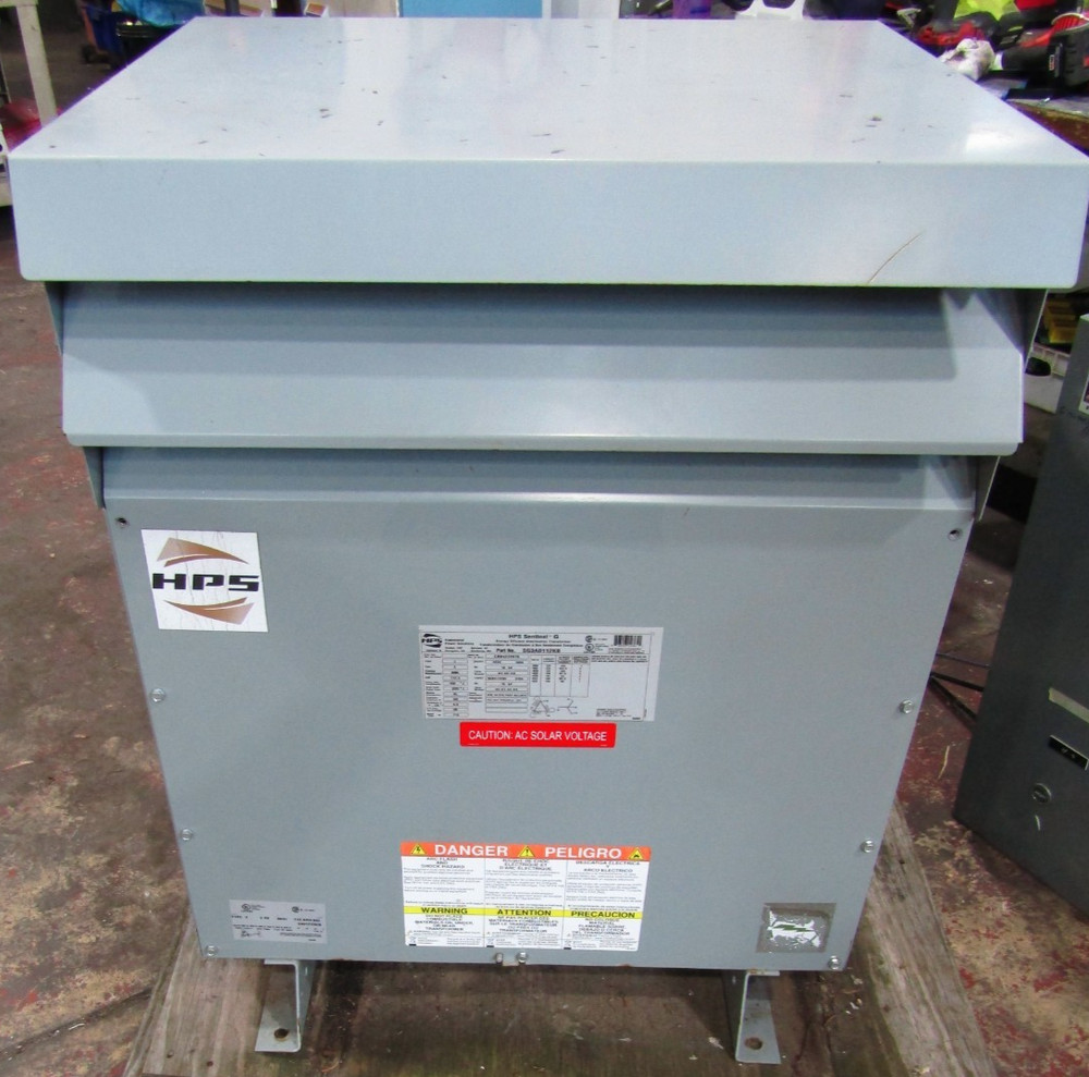 🙌 HPS HAMMOND 112.5 KVA TRANSFORMER 480 HV 208Y/120 LV 3 PHASE SG3A0112KB