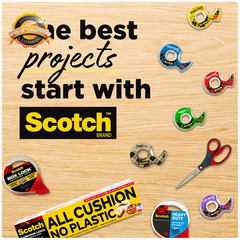 Scotch Invisible Matte Finish Magic Tape with Dispensers 3/4 Inches x 300 Inches