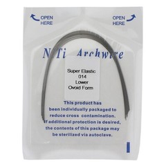 Dental Orthodontic NiTi Arch Wire Round Rectangular Archwire Ovoid Natural Form