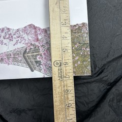 Hardcover Blank Eiffel Tower & Cherry Blossom Notebook Drawing & Journaling