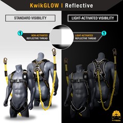 KwikSafety SCORPION DiamondBACK Safety Harness (w/ Attached Lanyard) ANSI OSHA