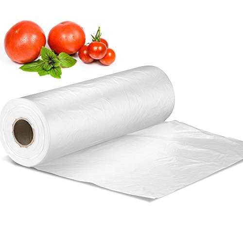 12″ X 16″ Plastic Produce Bag on a Roll, Bread and Grocery Clear Bag, 350