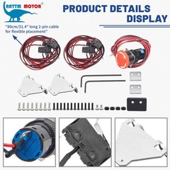 【US】NO Micro Limit Switches&Emergency Stop&Bracket for 1610/3018 PRO CNC Machine