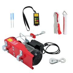 Electric Hoist 880lbs Crane Winch with Wireless Remote Control 850W 110V
