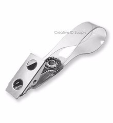 METAL BADGE CLIPS WITH PVC STRAPS, 20 pcs – SALE NOW!