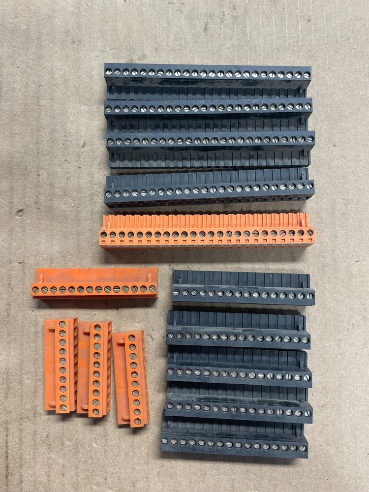 LOT WEIDMULLER 10, 14, 24 POLE PLUG IN CONNECTORS SEE PART #’S IN DESCRIPTION