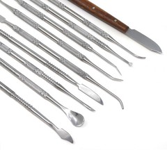 Dental Wax & Modelling Carvers Lecron Mixing Spatula Laboratory Technician Kit