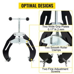 Pipe Clamp,2-6 in,High Strength Ultra Clamp with Quick Acting Screws,Steel Tool