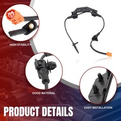 AUTOKAY 2Pcs Left & Right Rear ABS Wheel Speed Sensor Fits for Honda CR-V CRV 2.