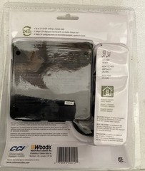 Woods 50012 Outdoor 24-Hour Heavy Duty Mechanical Timer w/ 2-Outlet