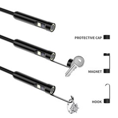 For iPhone 16/15/14 iOS/Android Cellphone iPad Dual Lens Endoscope Camera IP68