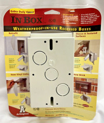 Arlington DBVS1C Vertical In Box Vinyl Siding Electrical Box Weatherproof