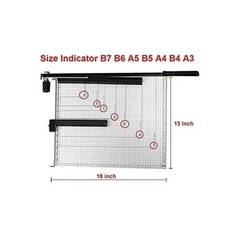 Paper Trimmer 18″ x 15″ Guillotine Blade Paper Cutter Multiuse for Home & Office