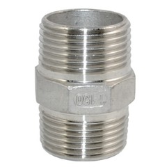 1″ 1 inch in Male Pipe Fitting Hex Nipple NPT Stainless Steel SS304 connector