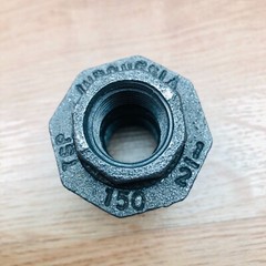 LOT OF 6 INDONESIA 1/2″ BLACK MALLEABLE IRON PIPE FITTING THREADED