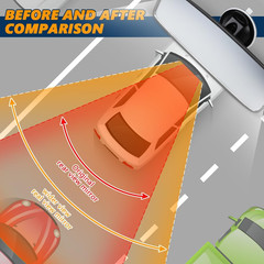 Rear View Mirror, Adjustable Interior Rearview Mirror with Suction Cup, anti Gl