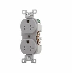 Case Of 104 Quantity Eaton TRBR20GY-BX Outlets 20A 2P In Grey Tamper Resistant