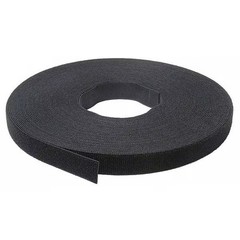 Hook and Loop Brand No Adhesive, 75 ft, 1/2 in W, Black 189755 Hook and Loop