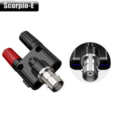 BNC Female to Dual 4mm Banana Female Jack Coaxial Adapter Connector Binding Post