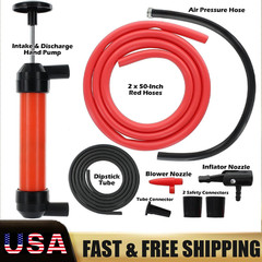 Multi-Use Liquid Transfer Siphon Hand Pump US For Fuel Diesel Oil Kerosene Water