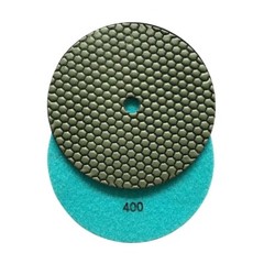 7″ Dry Stone Polishing Set (7pc) #50 100 200 400 800 1500 3000 w Rubber Backer