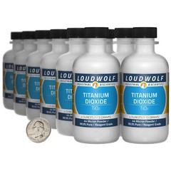 Titanium Dioxide / 3 Lbs / 12 Bottles / 99.9% Reagent Grade / 44 Micron Powder